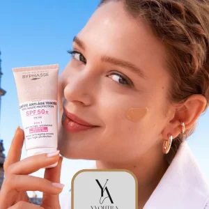 کرم ضد آفتاب رنگی لایت بایفاس انواع پوست 50 میل ANTI-AGING FACE CREAM SPF +50 TINTED LIGHT