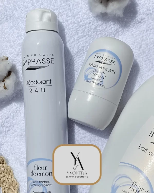 مام رول ضد تعریق زنانه عصاره کتان بایفاس در حجم 50 میل 48H DEODORANT ROLL-ON COTTON FLOWER - Image 3