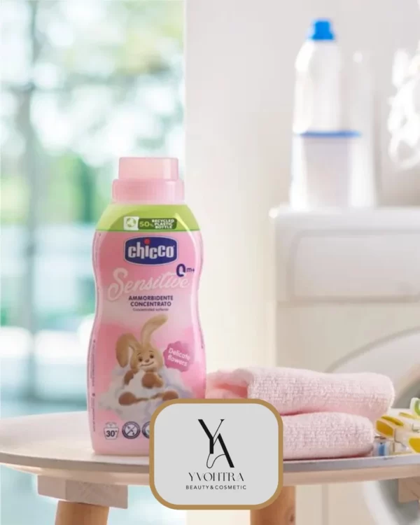 نرم کننده لباس صورتی چیکو 750 میل Delicate Flowers Fabric Softener - Image 2