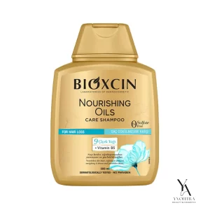 شامپو بدون سولفات و ضد ریزش بیوکسین Bioxcin حاوی ۹ روغن مغذی مناسب موهای خشک و آسیب دیده حجم 300 میل