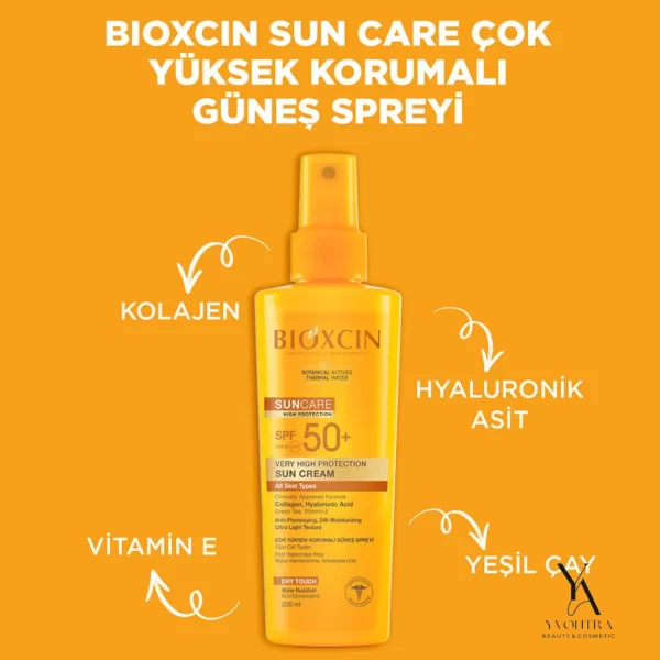 اسپری ضد آفتاب SPF50 بیوکسین BIOXCIN حجم 200 میل - Image 3