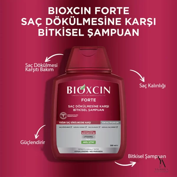 پک سه عددی شامپو ضد ریزش بیوکسین BIOXCIN مدل فورت مناسب انواع موها حجم 300 میل - Image 3