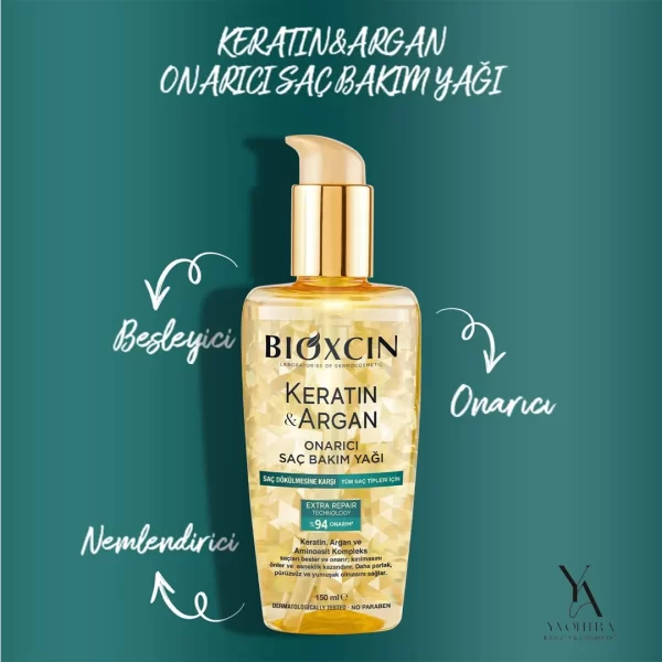 روغن ترمیم کننده و ضد ریزش بیوکسین Bioxcin حاوی کراتین و آرگان حجم 150 میل - Image 6