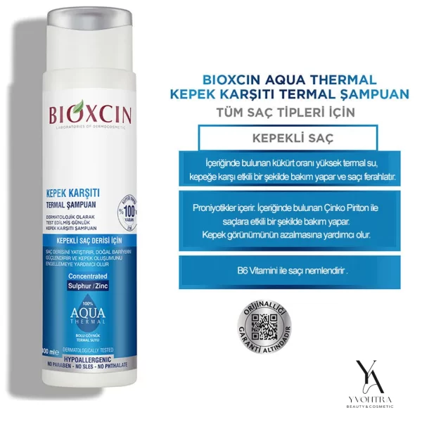 شامپو ضد شوره آکوا ترمال بیوکسین Bioxcin مناسب انواع مو حجم 300 میل - Image 9