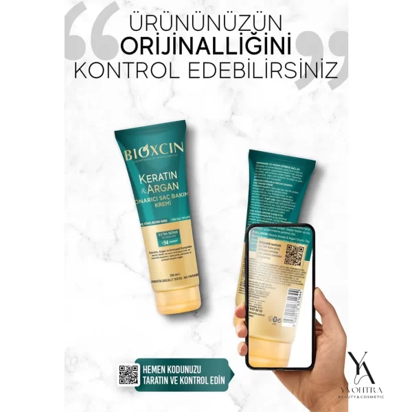 کرم مو ضد ریزش آرگان و کراتین بیوکسین Bioxcin حجم 250 میل - Image 4