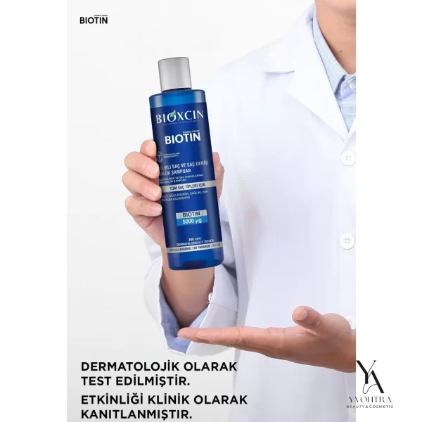 شامپو ضد ریزش مو  ویتامینه بیوتن بیوکسین Bioxcin مناسب انواع مو تا حساس حجم 300 میل - Image 5