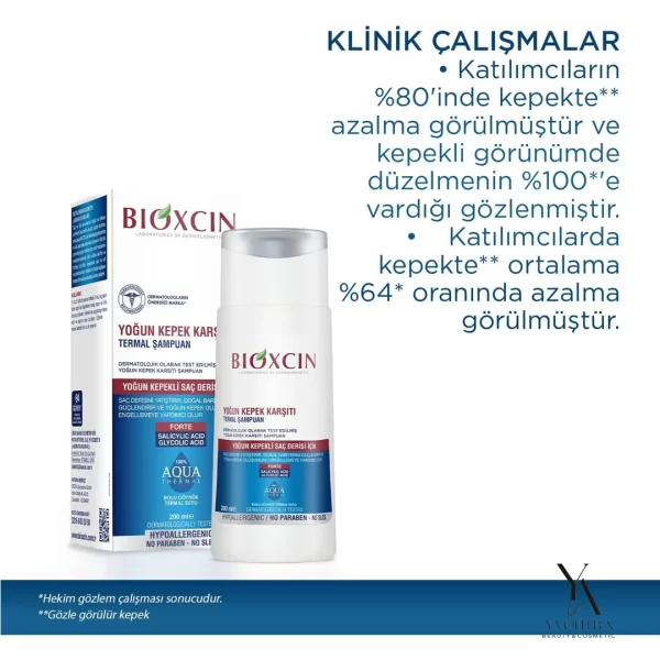 شامپو ضد شوره قوی آکوا ترمال بیوکسین Bioxcin مناسب انواع مو حجم 200 میل - Image 6