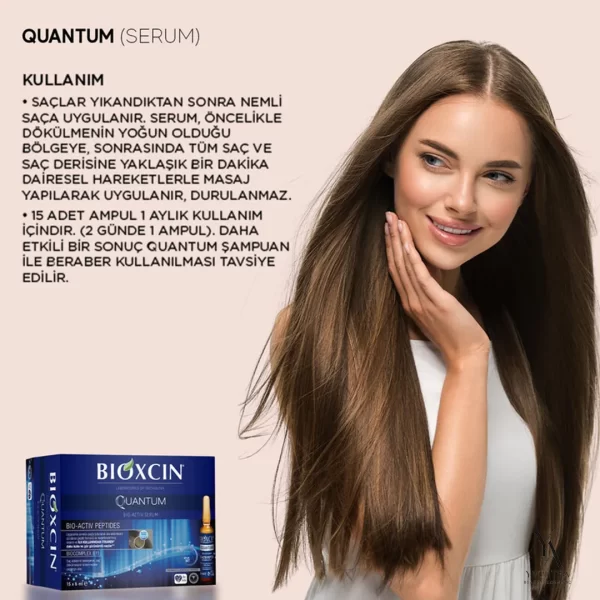 سرم ضد ریزش و تقویت کننده مو کوانتوم بیوکسین BIOXCIN بسته 15 عددی - Image 6