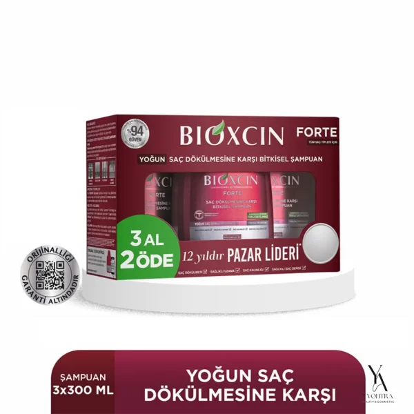 پک سه عددی شامپو ضد ریزش بیوکسین BIOXCIN مدل فورت مناسب انواع موها حجم 300 میل - Image 8