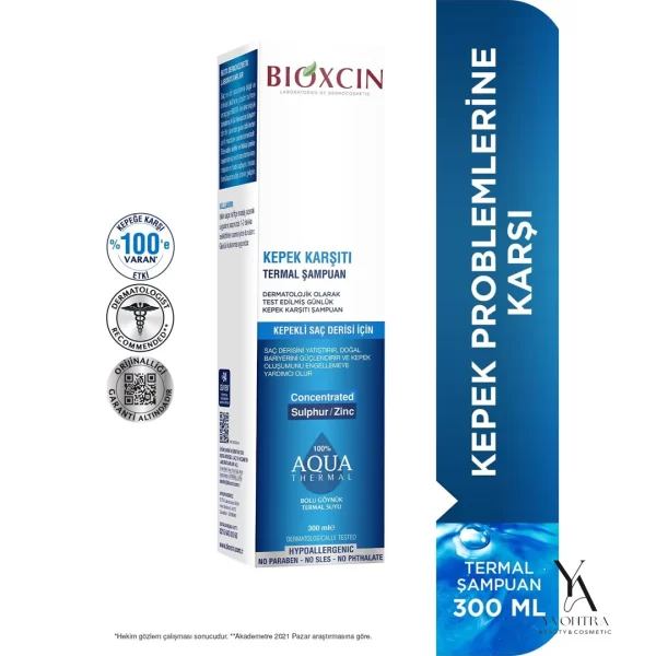 شامپو ضد شوره آکوا ترمال بیوکسین Bioxcin مناسب انواع مو حجم 300 میل - Image 4
