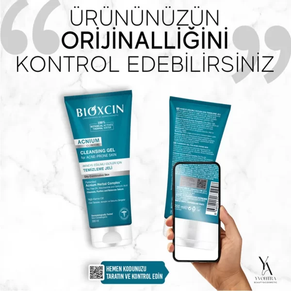 ژل شستشوی صورت بیوکسین BIOXCIN مدل Acnium برای پوست چرب و مستعد آکنه حجم 200 میل - Image 9