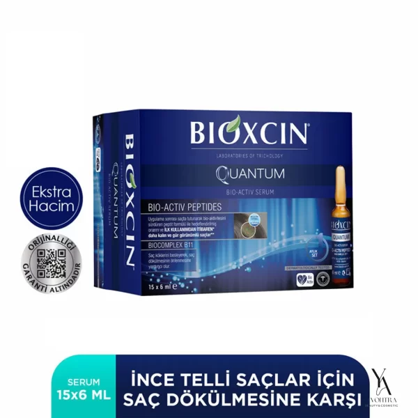 سرم ضد ریزش و تقویت کننده مو کوانتوم بیوکسین BIOXCIN بسته 15 عددی - Image 8