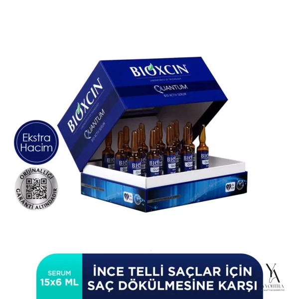 سرم ضد ریزش و تقویت کننده مو کوانتوم بیوکسین BIOXCIN بسته 15 عددی - Image 9