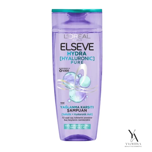 شامپو لورال LOREAL موهای چرب مدل Hydra Hyaluronic حجم 300 میل