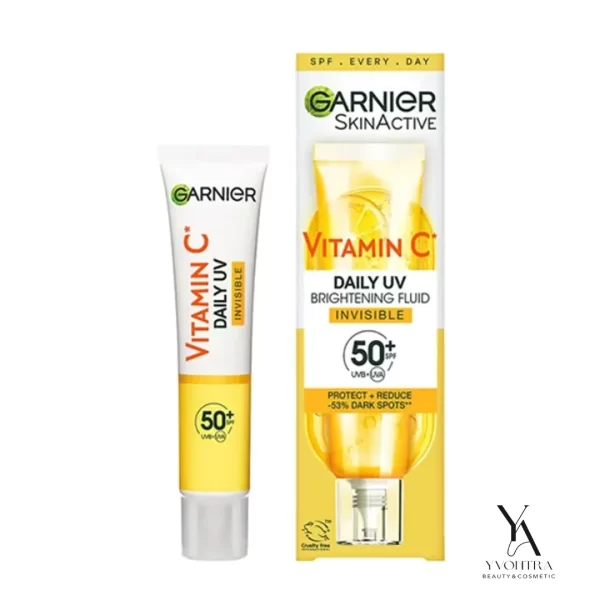 ضد آفتاب فلوئیدی ویتامین سی بی رنگ گارنیر Garnier با spf50 حجم 40 میل
