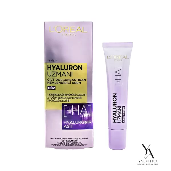 کرم دور چشم مرطوب کننده حاوی هیالورونیک اسید لورال LOREAL مدل Hyaluron Expert حجم 15 میل - Image 2