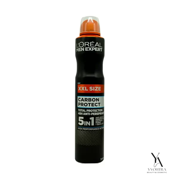 اسپری ضد تعریق مردانه 48 ساعته لورال LOreal مدل Carbon Protect حجم 250 میل