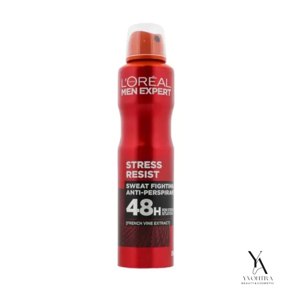 اسپری ضد تعریق مردانه 48 ساعته لورال LOreal مدل Stress Resist حجم 250 میل