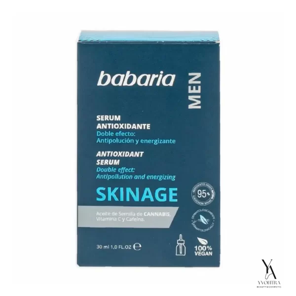 سرم صورت روشن کننده و ضدچروک مردانه باباریا BABARIA مدل Skinage حجم 30 میل