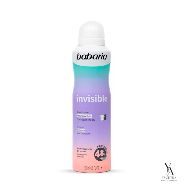 اسپری ضد تعریق باباریا BABARIA مدل اینویزیبل Invisible حجم 200 میل