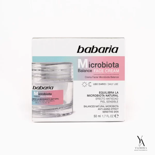 کرم احیا کننده پوست حساس باباریا BABARIA مدل میکروبیوتا Microbiota حجم 50 میل