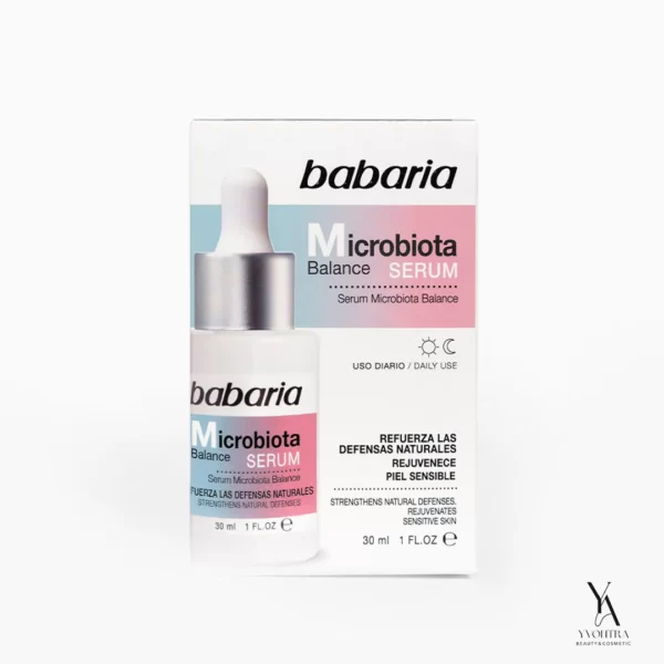 سرم احیا کننده پوست حساس باباریا BABARIA مدل میکروبیوتا Microbiota حجم 30 میل