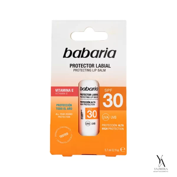بالم لب محافظت کننده SPF30 باباریا BABARIA حاوی ویتامین E حجم 30 میل