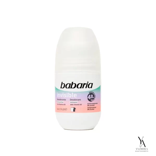 رول ضدتعریق باباریا رول اینویزیبل BABARIA رول مدل Invisible رول حجم 50 میل رول 48 ساعته رول BABARIA رول کنترل تعریق رول نرمی پوست رول بدون پارابن رول مناسب پوست حساس رول با عصاره گیاهی رول اقتصادی BABARIA رول ضد بو رول ماندگار رول بدون لک رول روزانه رول با آبرسانی عمیق رول با SPF طبیعی رول سریع‌الاثر رول ارگانیک رول با رایحه ملایم رول برای زیر بغل رول BABARIA اسپانیا