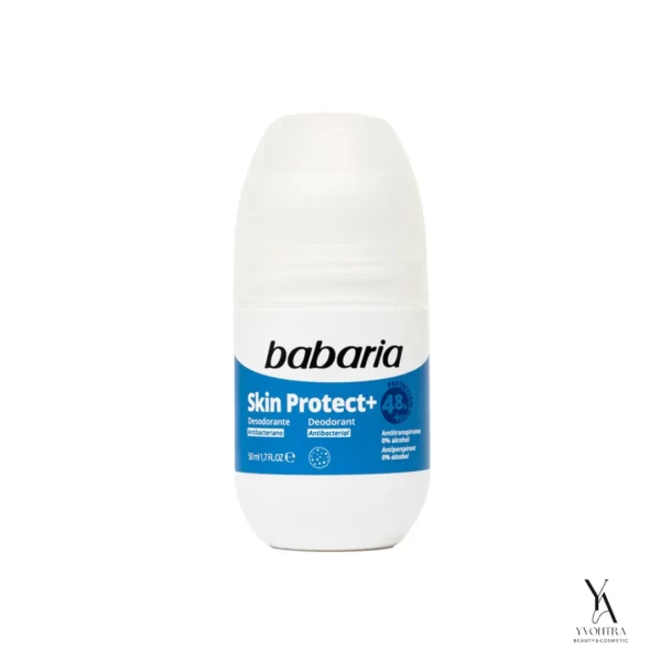 رول ضدتعریق باباریا رول اسکین پروتکت BABARIA رول مدل Skin Protect رول حجم 50 میل رول 48 ساعته رول BABARIA رول کنترل تعریق رول محافظت پوست رول بدون پارابن رول مناسب پوست حساس رول با عصاره گیاهی رول اقتصادی BABARIA رول ضد بو رول ماندگار رول بدون لک رول روزانه رول با آبرسانی عمیق رول با SPF طبیعی رول سریع‌الاثر رول ارگانیک رول با رایحه ملایم رول برای زیر بغل رول BABARIA اسپانیا