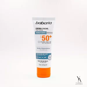 کرم ضدآفتاب باباریا کرم هیالورونیک اسید BABARIA کرم SPF50 کرم حجم 75 میل کرم BABARIA کرم محافظت پوست کرم آبرسان کرم جوانساز کرم بدون پارابن کرم مناسب پوست حساس کرم با عصاره گیاهی کرم اقتصادی BABARIA کرم ضد چروک کرم ماندگار کرم بدون لک کرم روزانه کرم تابستانی کرم با SPF50 کرم سریع‌الجذب کرم ارگانیک کرم با رایحه ملایم کرم برای صورت کرم BABARIA اسپانیا