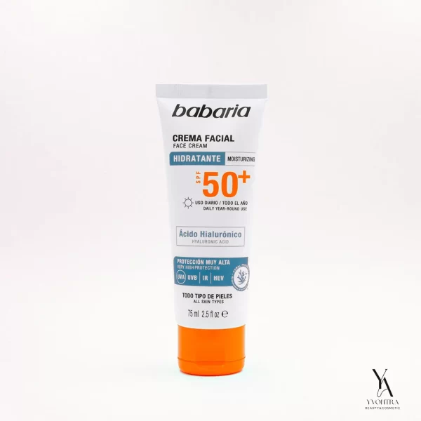 کرم ضدآفتاب باباریا کرم هیالورونیک اسید BABARIA کرم SPF50 کرم حجم 75 میل کرم BABARIA کرم محافظت پوست کرم آبرسان کرم جوانساز کرم بدون پارابن کرم مناسب پوست حساس کرم با عصاره گیاهی کرم اقتصادی BABARIA کرم ضد چروک کرم ماندگار کرم بدون لک کرم روزانه کرم تابستانی کرم با SPF50 کرم سریع‌الجذب کرم ارگانیک کرم با رایحه ملایم کرم برای صورت کرم BABARIA اسپانیا