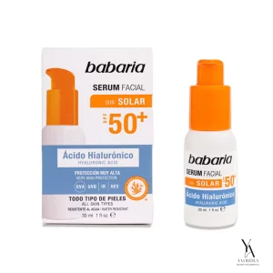 سرم ضد آفتاب باباریا سرم SPF50 سرم هیالورونیک اسید سرم حجم 30 میل سرم BABARIA سرم مناسب انواع پوست سرم محافظت پوست سرم آبرسان سرم بدون پارابن سرم برای پوست حساس سرم با عصاره گیاهی سرم اقتصادی BABARIA سرم ضد چروک سرم ماندگار سرم بدون لک سرم روزانه سرم تابستانی سرم با SPF50 سرم سریع‌الجذب سرم ارگانیک سرم با رایحه ملایم سرم برای صورت سرم BABARIA اسپانیا