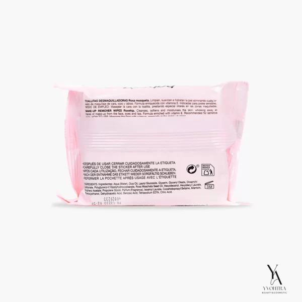 دستمال مرطوب آرایش پاک کن رز باباریا BABARIA تعداد 25 عددی - Image 3