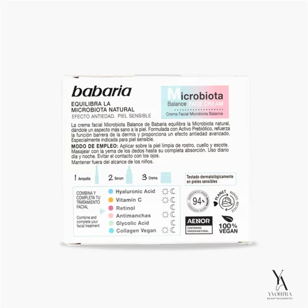 کرم احیا کننده پوست حساس باباریا BABARIA مدل میکروبیوتا Microbiota حجم 50 میل - Image 2