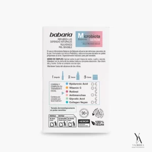 سرم احیا کننده پوست حساس باباریا BABARIA مدل میکروبیوتا Microbiota حجم 30 میل