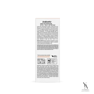 کرم ضدآفتاب، ضدچروک و ضدلک رنگی باباریا BABARIA با  SPF50 حجم 50 میل