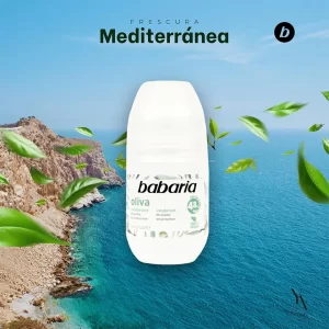 مام رول ضدتعریق زیتون باباریا BABARIA مناسب پوست حساس حجم 50 میل