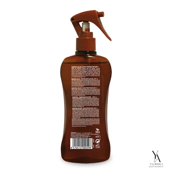 اسپری روغن برنزه کننده هویج SPF6 باباریا BABARIA حجم 300 میل - Image 2