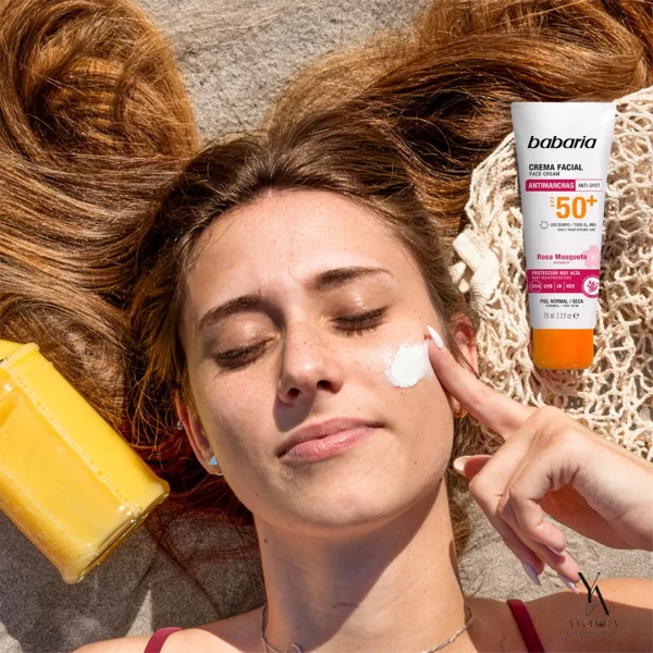 ضد آفتاب بدون رنگ ضد چروک و ضد لک Spf50 باباریا BABARIA حجم 75 میل - Image 6