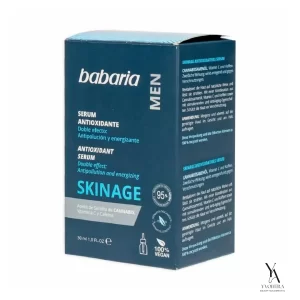 سرم صورت روشن کننده و ضدچروک مردانه باباریا BABARIA مدل Skinage حجم 30 میل