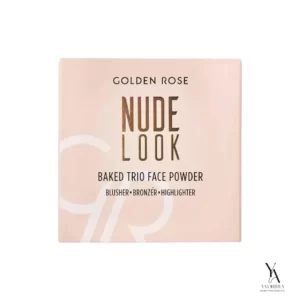 پالت صورت سه رنگ نود لوک گلدن رز GOLDEN ROSE مدل Baked Trio Face
