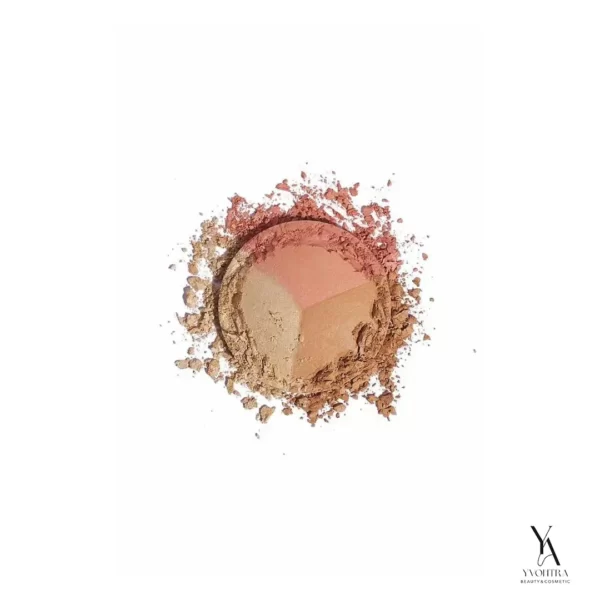 پالت صورت سه رنگ نود لوک گلدن رز GOLDEN ROSE مدل Baked Trio Face - Image 4