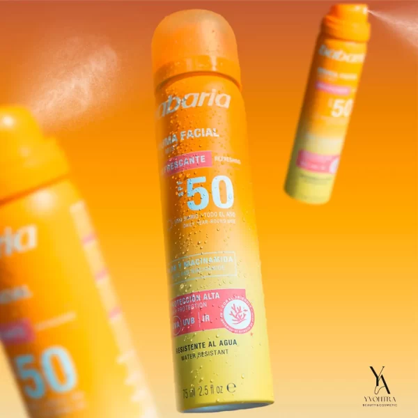 اسپری ضد آفتاب صورت باباریا BABARIA حاوی SPF50 حجم 75 میل - Image 5