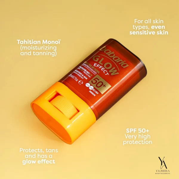 ضدآفتاب استیکی درخشان کننده صورت باباریا BABARIA مدل Glow Effect با SPF50 حجم 20 میل - Image 7