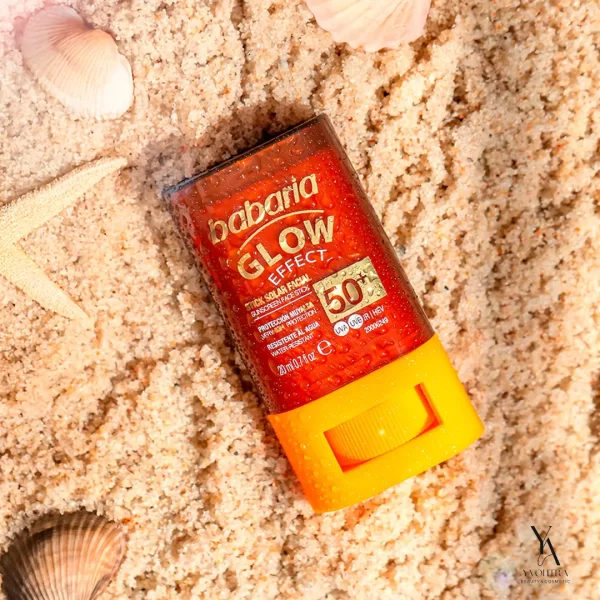 ضدآفتاب استیکی درخشان کننده صورت باباریا BABARIA مدل Glow Effect با SPF50 حجم 20 میل - Image 6