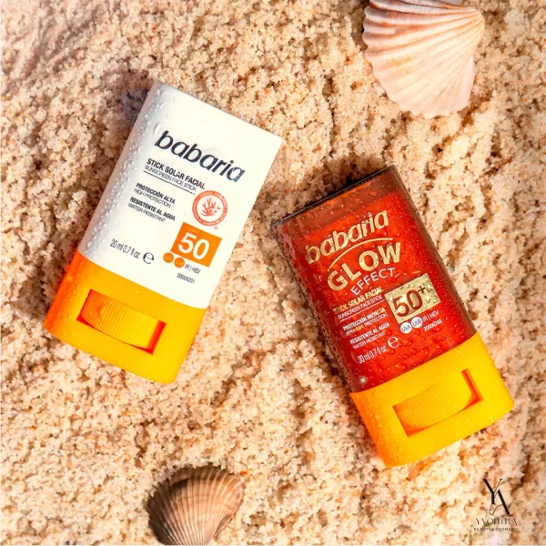 ضدآفتاب استیکی درخشان کننده صورت باباریا BABARIA مدل Glow Effect با SPF50 حجم 20 میل - Image 5