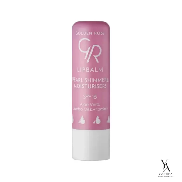 بالم لب براق کننده و مرطوب کننده گلدن GOLDEN ROSE رز با SPF15 - Image 4