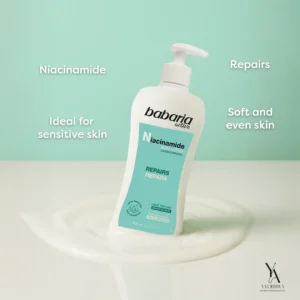 لوسیون بدن ضدلک و آبرسان قوی نیاسنامید باباریا BABARIA حجم 400 میل